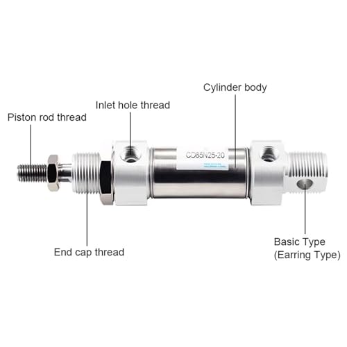 Mini vérin double effet CD85N25 robuste pour automatisme fiable - 4