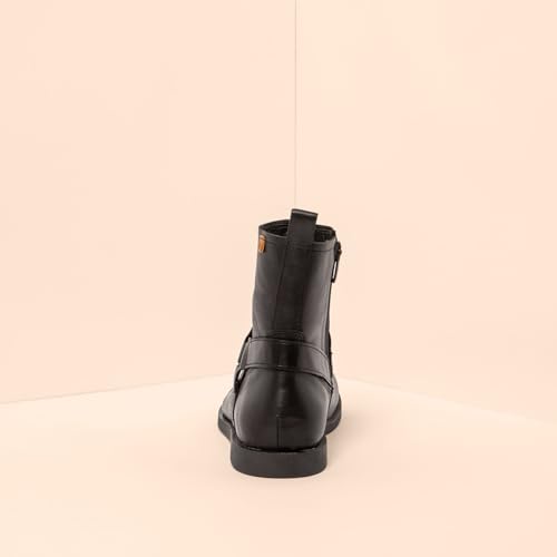 Botte Oxford El Naturalista femme cuir noir confortable bottine lacet 42 Large Arenisca