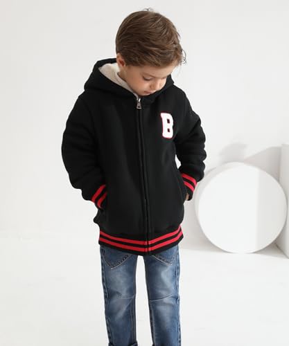 Image of Bumeex Kids Boy's Girl's Sherpa Fleece Lined Jacket 2-14Y(Toddler /Kid)
