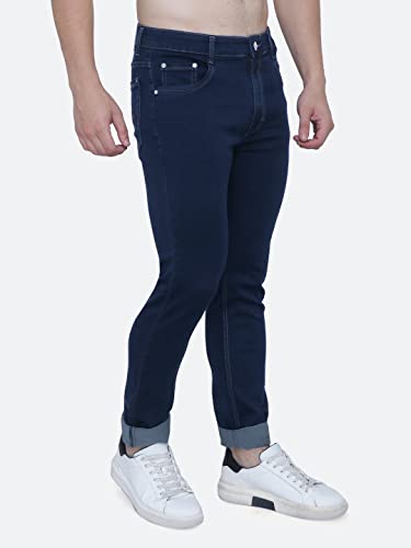 Image of Strechable Denim Regular Fit Mid Waist Light Weight Soft Feel Stretchable Denim Jeans Pant for Men