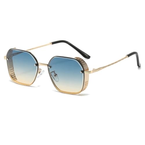 Lunettes de soleil punk pour hommes idéal festival et conduite verres dégradés