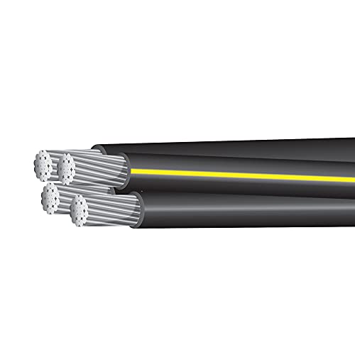 660\' Nassau 1/0-1/0-1/0-2 Notre Dame Quadruplex Aluminum Conductor Underground Direct Burial 600V URD Cable
