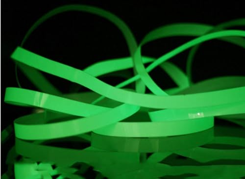 Image of Vibha Radium Tape Night Glow In Dark Tape 12Mm (0.5 Inch) Width. Pack Of 01 (10 Meter), Green