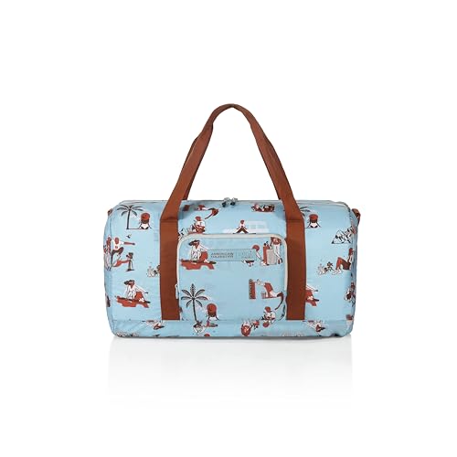 Image of American Tourister x Love Child by Masaba Packable Duffle Bag for Travel /Lightweight Polyester Foldable Duffel