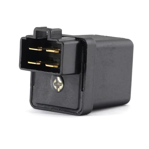 Area1 Relais de démarreur 4 broches 12V pour scooter – Compatible Speedfight 3, Django, Kisbee, REX RS400, RS500, RS900 (moteurs 50cc)