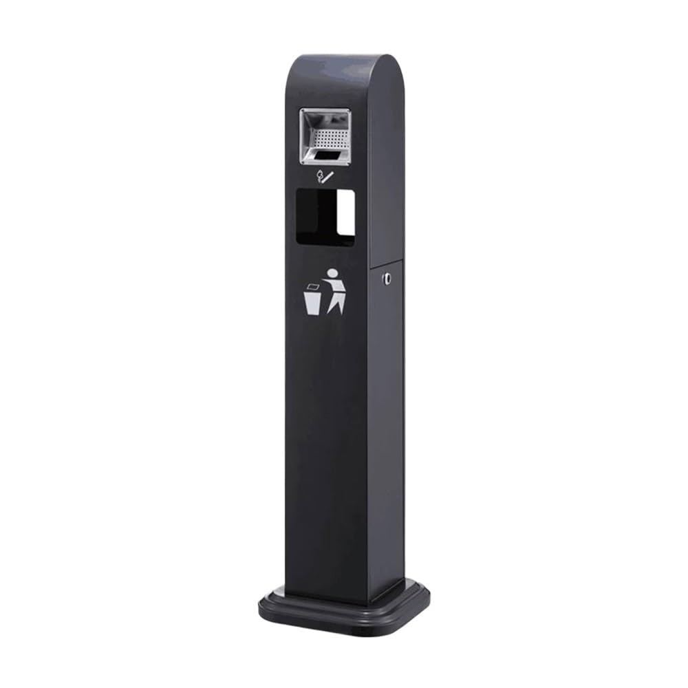 Stand ashtray Floor Standing Ash Pillar Outdoor Public Places Iron Baked Ename Cigarette Butt Collection Column Pillar