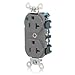 Leviton 8300-PLG GY REC DUP HG Pilot LITE 2PO 3WI 20A125V