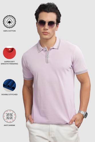 Image of ADRO Polo T Shirt for Men | Black Polo T-Shirt | 100% Cotton Polo Tshirt | Regular Fit Polo| Available in Plus Size Polo