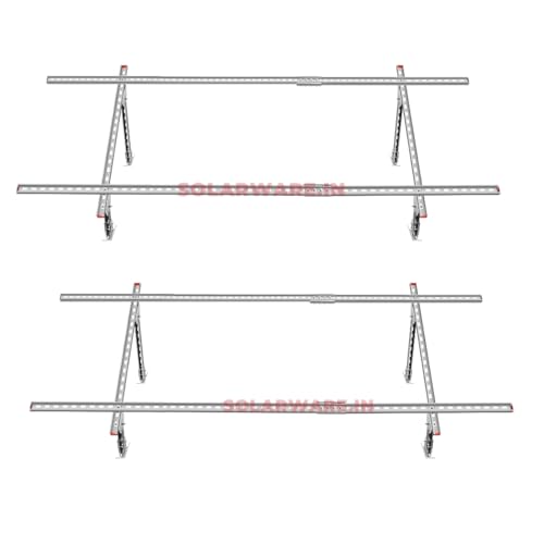 Image of Solar Panel mounting Structure kit for: 8 Panels of 225w / 6 of 390w / 4 of 595 Watts Size (2 Sets)