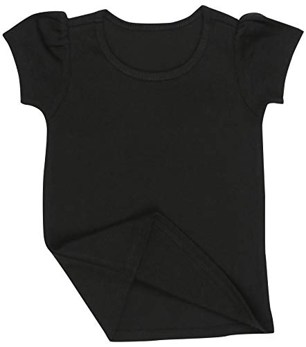 Image of ToBeInStyle Infant Girls' Scoop Neck Puff Sleeve T-Shirt