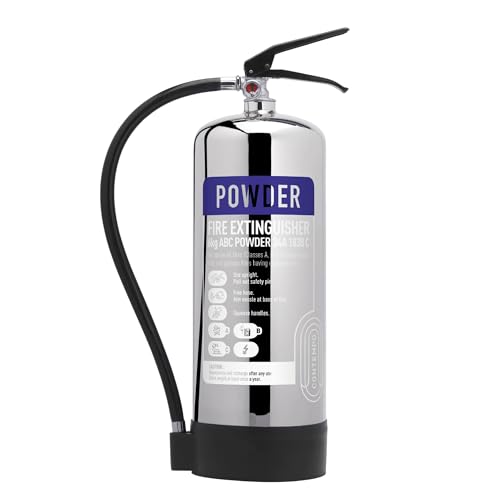 Contempo Stainless Steel FireShield Fire Extinguisher 6kg