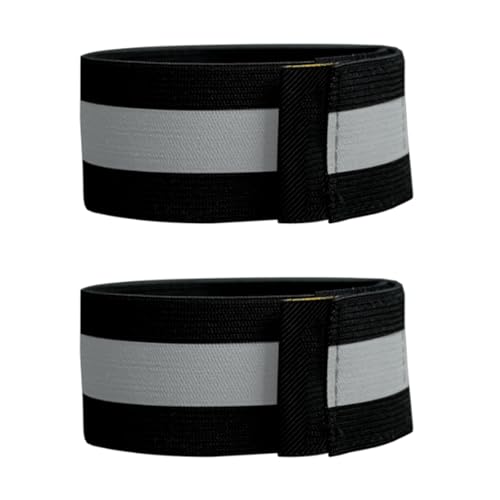 Uitndvyte 2 correas reflectantes para pantalones de ciclismo, bandas elásticas para las piernas, cinturón deportivo de noche para mejorar el tobillo