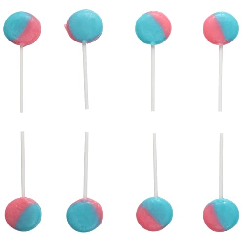 Pink and Blue Lollipops - 3 Pounds - Halloween Cotton Candy Suckers - Gender Reveal Candy Favors - Baby Shower Party