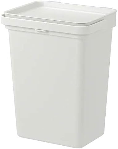 Ikea Plastic Pull-Out Bin with lid, Light Grey, 10 L