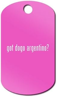 Mister Petlife Got Dogo Argentino Engraved Keychain/GI Tag 2 Hot Pink