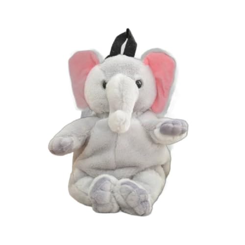 Image of Women Animal Teddy Bear Plush Backpack with Adjustable Straps (Elephant)