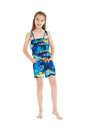 Image of Hawaii Hangover Family Matching Hawaiian Clothes, Sunset Blue | Family matching Hawaiian outfits, Sunset Blue, lightweight rayon, machine washable, tropical print, luaus, cruises
