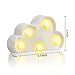 clothmile 3 Pcs LED Cloud Night Light Can Be Hung On The Wall Kids Room Room Light, Suitable for Birthday Party Holiday Decoration Baby Room Nursery Decoration (Cloud)