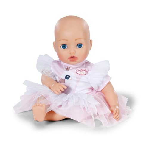 Baby Annabell Swan Dress, Beautiful Outfit for 43cm Dolls, 711040 Zapf Creation, Swan Print With Light-colored Frills - Image 2