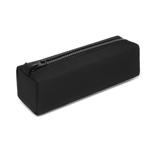 Image of Pencil Case Lightweight and Durable Ideal Pencil Pouch for School and Office Supplies (Black,Oxford)
