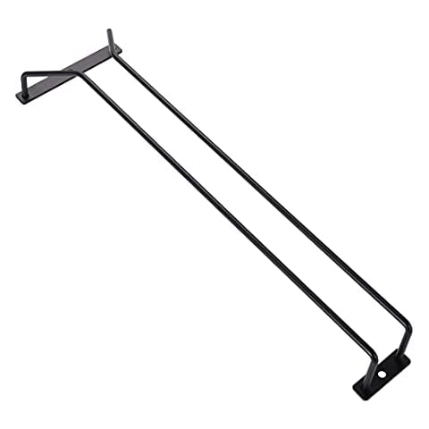 Diano Black Wine Glass Rack Under Cabinet Cover