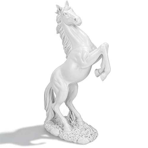HERCHR Cheval Statues et Sculptures Figurines animales Décor à la Maison Cheval Sculpture Décoration de Bureau à la Maison Ornement, 31,5 × 18 cm/12,4 ×...
