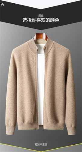 Men Double Sided Thickened Wool Sweater Men's Knitted Cardigan Casual Long Sleeve Solid Color Sweaters3
