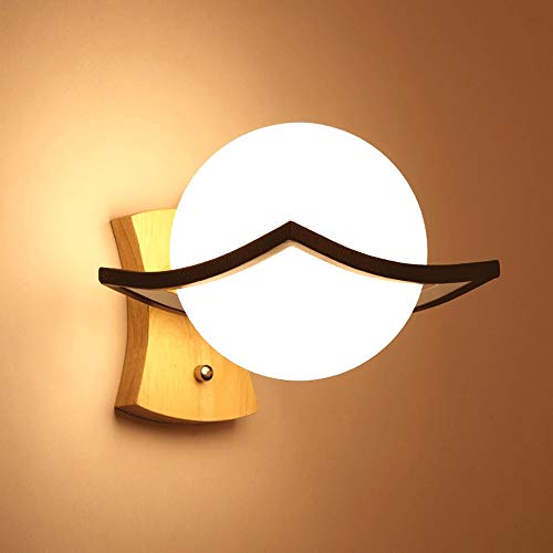 Applique murale moderne en bois haut de gamme E27