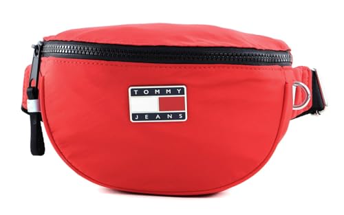 Sac banane Tommy Hilfiger toile nylon zippée grand compartiment Deep Crimson