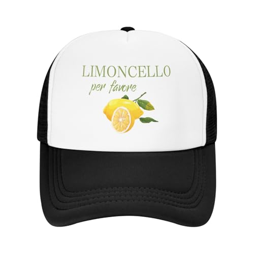 Limoncello Per Favore Mesh Toddler Hat Sun Protection Baby Boy Baseball Cap for Outdoor Beach Kids