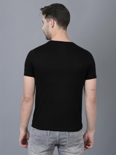 Image of Dollar Super Combed Cotton Mens Assorted Pack of 2 Solid T-Shirt