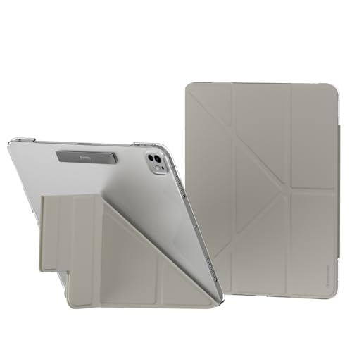 iPad 13 Pro カバー　ダークグレー iPad pro ケース 13インチ Air 2024 第6世代 耐衝撃 手帳型