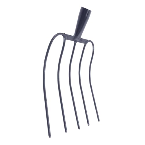 Garneck Manure Fork Handheld Agricultural Grass Fork for Farming Outdoor Farm Tool Reliable