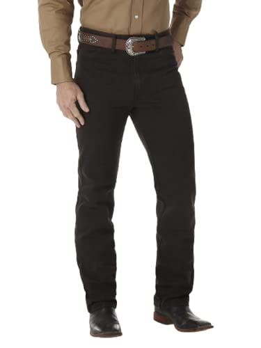 Wrangler - Pantalones Vaqueros de Corte Ajustado para Hombre (Corte Ajustado), Chocolate Negro, 32W x 32L Cover