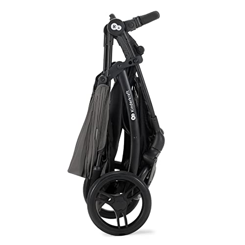 kk KinderKraft ASKOY Silla de paseo hasta 24 kilos, Impermeable con protección UPF50, Plegable, Posición tumbada, Gris