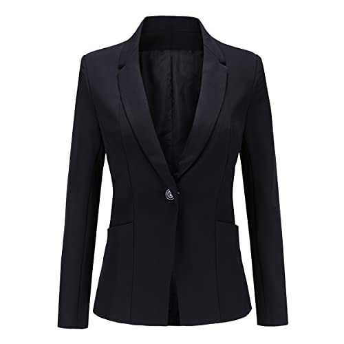 Yynuda Women's Business Suit Set One Button Outfit Fit Work Office Solid Color Blazer And Pants #TOP1