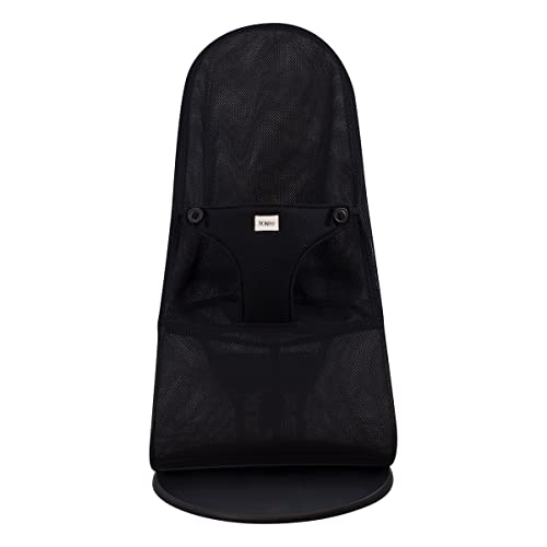 JYOKO Kids Funda De Repuesto Para Hamaca, Compatible Con BabyBjörn Balance/Soft/Bliss, Tejido 3D Air Mesh, Sustituye La Original (Negro)