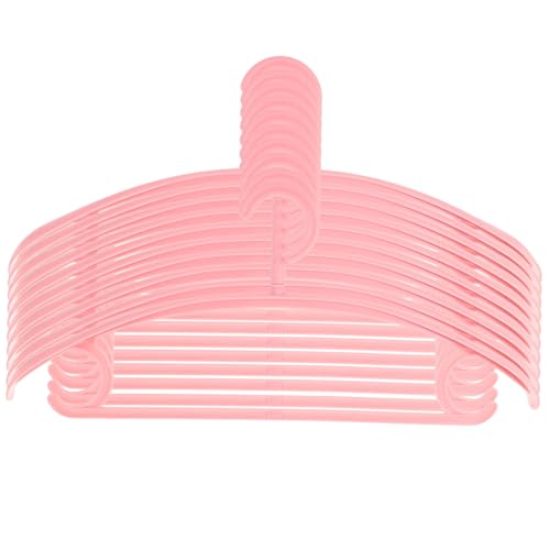 Cabilock 10Pcs Traceless Clothes Hanger Solid Plastic Non Slip Wide Shoulder Hangers Rotatable Design for Coats Shirts Dresses and for Closets