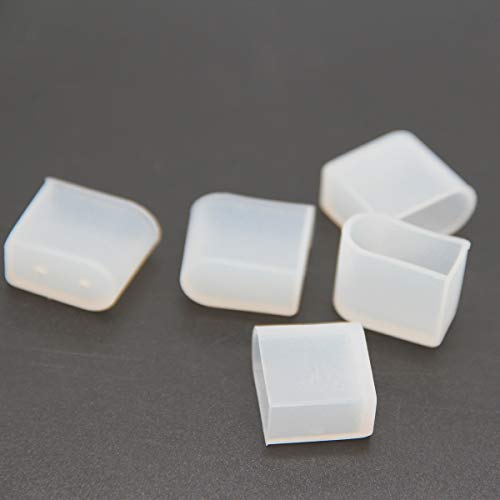 99 Lighting 60pcs /lot for 8mm Neon Flex Light 8x16mm Silicone LED Neon Flex End Cap Cover (for 8x16mm with Holes)