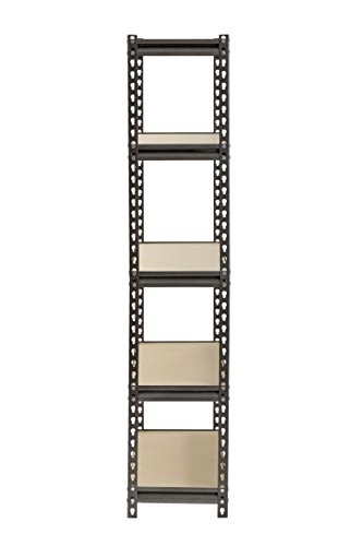 Muscle Rack UR301260PB5P-SV Silver Vein Steel Storage Rack, 5 Adjustable Shelves, 4000 lb. Capacity, 60" Height x 30" Width x 12" Depth, Silver