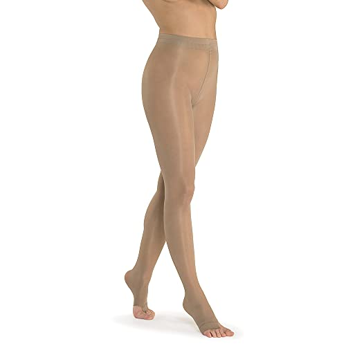 Medias de verano mujer sin puntera SOLIDEA Venere 70 compresión graduada color natural