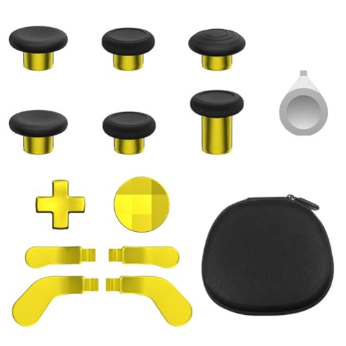 Hzxkqmil Thumbsticks de Repuesto para Xbox Elite Series 2 Mando Inalámbrico, 13 en 1 Palillos de Metal Joysticks Paletas Magnéticas D-Pads Kit de Accesorios con Herramienta, Rojo