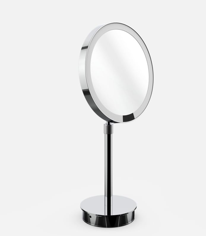 Decor Walther Just Look Standkosmetikspiegel LED, Chrom glänzend - Vergrößerung 7-Fach