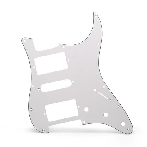 エレキギターピックガードセット ST SQ HSH エレキギターピックガード用フロントプレート(White)