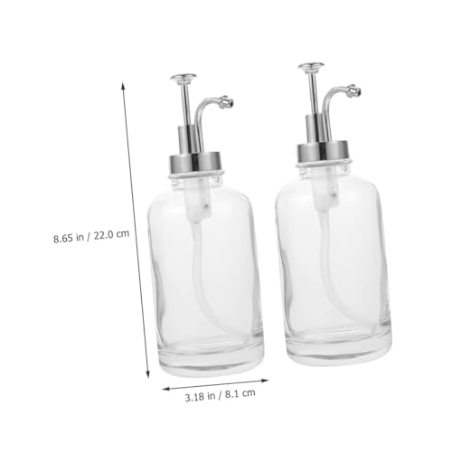 Pompe à sirop en verre 500ml flacon distributeur cuisine anti impureté