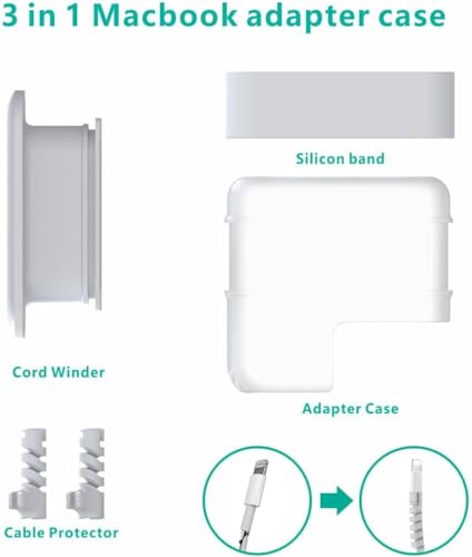 Image of Scout Case for MacBook & iPad Charger, 29w 30w 35w Apple Charger Case, Travel Cord Organizer, Apple Accessories (for Apple 29w 30w 35w Adapter) Gray