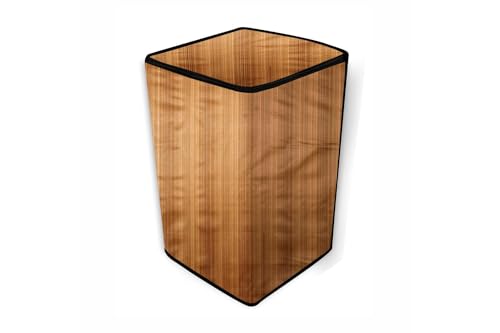 Image of Stylista Top Load Fully Automatic Washing Machine Cover Compatible for IFB 8 kg, 8.5 kg, 9 kg & 9.5 kg, Wooden Pattern Cream
