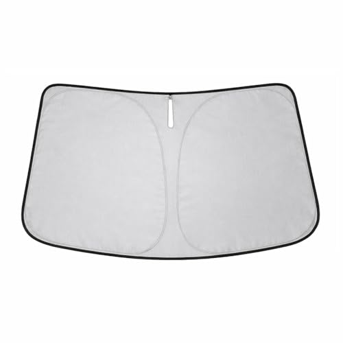 Parasol Parabrisas Coche para Audi A6 e-Tron 2024 2025 2026, Bloquear La Luz Solar Evitar La ExposicióN Al Sol Cobertura Completa Parasol Coche Verano,2 Silver