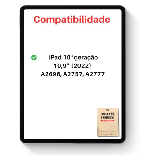 Película Vidro Temperado para IPad 10ª Geração (2022) 10.9