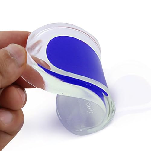 Walopola Almohadillas para el talón, almohadillas para zapatos en forma de U, plantillas acolchadas cómodas para mujeres, cuidado de masaje de pies, protectores de talón para pies magullados